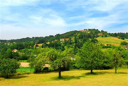 simsearch:400-04000933,k - Scenic view on rural landscape in Perigord, France. Stock Photo - Budget Royalty-Free & Subscription, Code: 400-03988867