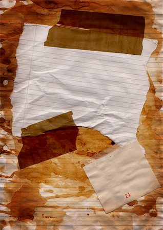 Torn and damaged paper with room for copy. Stock Photo - Budget Royalty-Free & Subscription, Code: 400-03988920