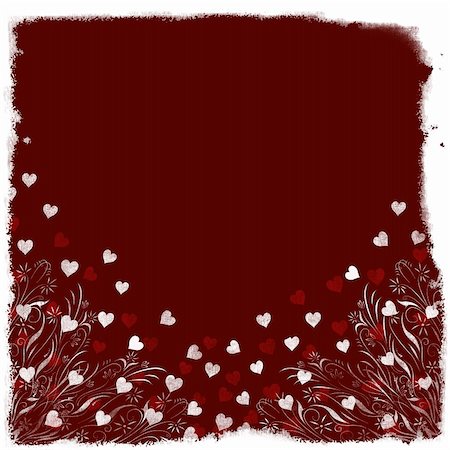 simsearch:400-05082634,k - big grunge style valentine heart floral background Foto de stock - Super Valor sin royalties y Suscripción, Código: 400-03989292