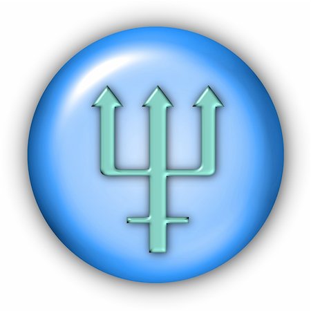 Planet Glyphs Button - Neptune (Include Clipping Path) Foto de stock - Super Valor sin royalties y Suscripción, Código: 400-03989506
