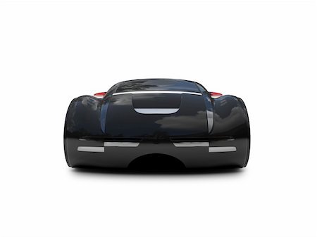 simsearch:400-05361582,k - black super car on a white background Stock Photo - Budget Royalty-Free & Subscription, Code: 400-03983312