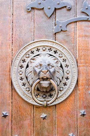 Lion door knocker on a church in Oslo, Norway Stock Photo - Budget Royalty-Free & Subscription, Code: 400-03983579