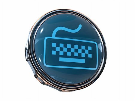 3d scene icon with symbol of the keyboard Stock Photo - Budget Royalty-Free & Subscription, Code: 400-03983830