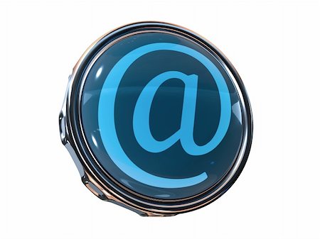 3d scene icon with symbol of the e-mail Stock Photo - Budget Royalty-Free & Subscription, Code: 400-03983831