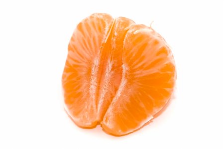 Isolated orange tangerine. White background. Stock Photo - Budget Royalty-Free & Subscription, Code: 400-03983833