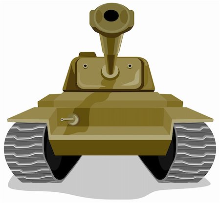 Vector art on battle tanks Stock Photo - Budget Royalty-Free & Subscription, Code: 400-03983951