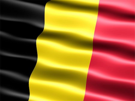 Computer generated illustration of the flag of Belgium with silky appearance and waves Foto de stock - Super Valor sin royalties y Suscripción, Código: 400-03994099