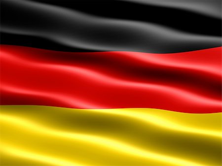 simsearch:400-03994118,k - Computer generated illustration of the flag of Germany with silky appearance and waves Foto de stock - Super Valor sin royalties y Suscripción, Código: 400-03994109