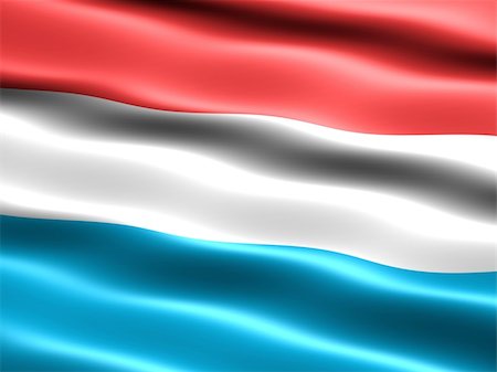 simsearch:400-03994118,k - Computer generated illustration of the flag of Luxembourg with silky appearance and waves Foto de stock - Super Valor sin royalties y Suscripción, Código: 400-03994120