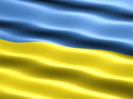 simsearch:400-03994118,k - Computer generated illustration of the flag of Ukraine with silky appearance and waves Foto de stock - Super Valor sin royalties y Suscripción, Código: 400-03994145