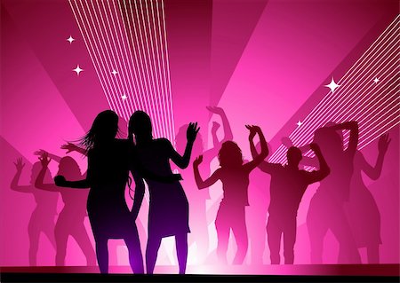 simsearch:400-04546280,k - Girls out dancing in a nightclub having fun. Stock Photo - Budget Royalty-Free & Subscription, Code: 400-03994436