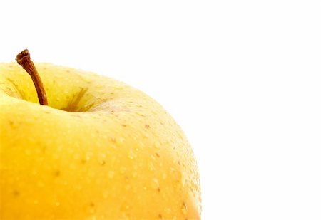 simsearch:400-04727937,k - Macro image of a yellow apple Stockbilder - Microstock & Abonnement, Bildnummer: 400-03994996