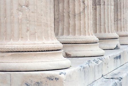 stone base - Close up view of base of columns on the Erechtheum at the Acropolis in Athens, Greece. c 5th century B.C. Stock Photo - Budget Royalty-Free & Subscription, Code: 400-03995384