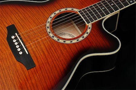 Closeup for guitar 3 Fotografie stock - Microstock e Abbonamento, Codice: 400-03995510