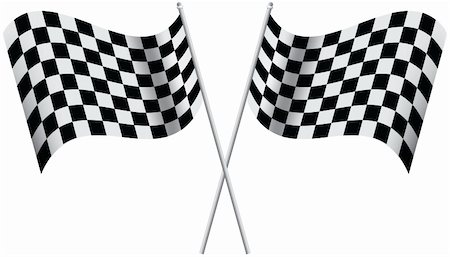 Checkered flags illustration. Stock Photo - Budget Royalty-Free & Subscription, Code: 400-03996063