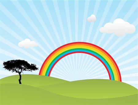 simsearch:400-04659091,k - this is a Vector rainbow Photographie de stock - Aubaine LD & Abonnement, Code: 400-03996626