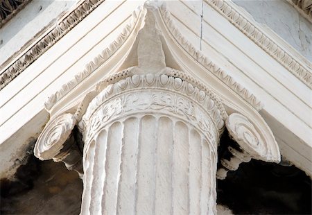 Capital of column on the Erechtheum at the Acropolis in Athens, Greece. c 5th century BC. Stock Photo - Budget Royalty-Free & Subscription, Code: 400-03996728