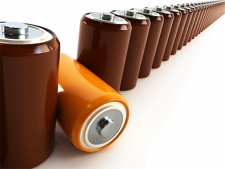 recharging batteries symbol - the pair batteries 3d rendering Photographie de stock - Aubaine LD & Abonnement, Code: 400-03996913