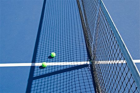 Resort tennis club and tennis courts with balls Stock Photo - Budget Royalty-Free & Subscription, Code: 400-03997913