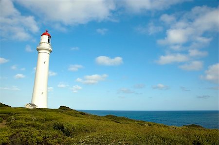 simsearch:400-04485833,k - The Split Point Lighthouse at Aireys Inlet in Australia, on the Great Ocean Road Foto de stock - Super Valor sin royalties y Suscripción, Código: 400-03998498