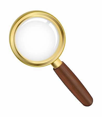 scientific research old - Vector illustration of a gold search icon Stock Photo - Budget Royalty-Free & Subscription, Code: 400-03998539