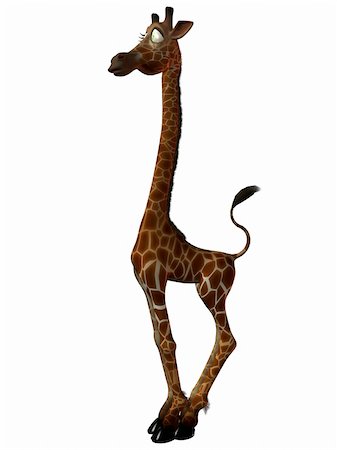 Illustration of an Toon Giraffe Stock Photo - Budget Royalty-Free & Subscription, Code: 400-03999175