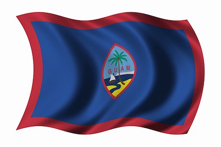 simsearch:400-06202298,k - Flag of Guam waving in the wind Photographie de stock - Aubaine LD & Abonnement, Code: 400-03999484