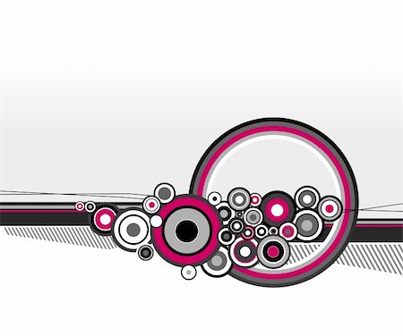 simsearch:400-05039934,k - Illustration of pink circles. Vector Stockbilder - Microstock & Abonnement, Bildnummer: 400-03999521