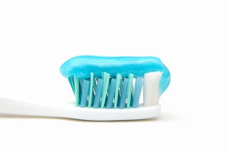 Close up of toothbrush with gel Fotografie stock - Microstock e Abbonamento, Codice: 400-03990213