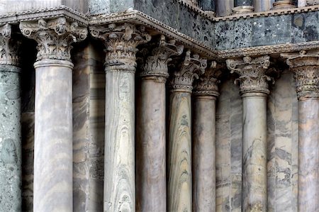 A series of marble columns in Venice Italy. Stock Photo - Budget Royalty-Free & Subscription, Code: 400-03991133