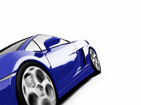 simsearch:400-03979717,k - isolated closeup sport car on a white background Photographie de stock - Aubaine LD & Abonnement, Code: 400-03991469