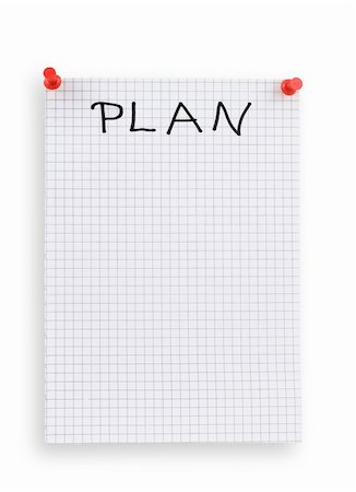 piece of squared paper with copy space for your plan notes Fotografie stock - Microstock e Abbonamento, Codice: 400-03991850