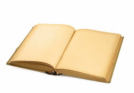 simsearch:400-04323613,k - open old blank book on white background Stock Photo - Budget Royalty-Free & Subscription, Code: 400-03991949