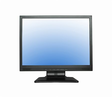 simsearch:400-04020281,k - wide LCD screen isolated on pure white background Photographie de stock - Aubaine LD & Abonnement, Code: 400-03992123