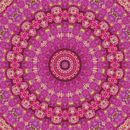 simsearch:400-04368497,k - Kaleidoscope created from a photograph of pink hydrangeas Fotografie stock - Microstock e Abbonamento, Codice: 400-03992400