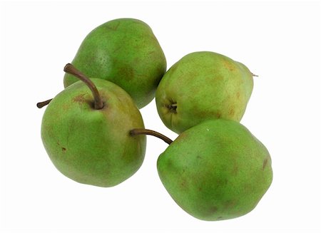 simsearch:400-07629553,k - green pears isolated on pure white background Fotografie stock - Microstock e Abbonamento, Codice: 400-03992706