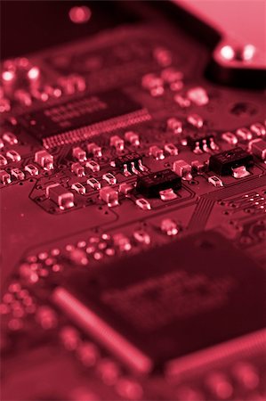 simsearch:400-07444594,k - Electronic circuit board. Macro photo. Great details ! Fotografie stock - Microstock e Abbonamento, Codice: 400-03992951