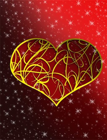 simsearch:400-04789565,k - illustration of valentine heart background Stockbilder - Microstock & Abonnement, Bildnummer: 400-03993000