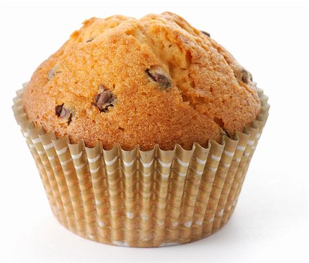 simsearch:400-04772731,k - Tasty muffin isolated on white background Foto de stock - Super Valor sin royalties y Suscripción, Código: 400-03993166