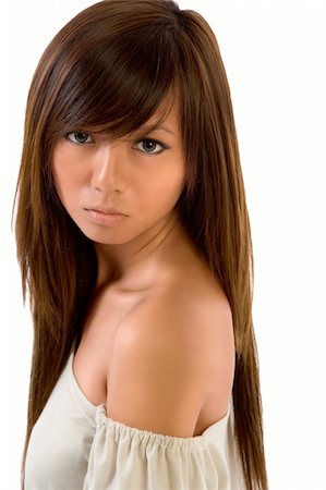 simsearch:400-04028019,k - Japanese female teenager with beautiful eyes in light top Foto de stock - Super Valor sin royalties y Suscripción, Código: 400-03993522