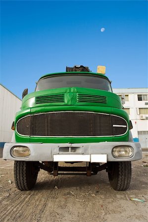 old and weathered truck in front of blue sky Stock Photo - Budget Royalty-Free & Subscription, Code: 400-03993543