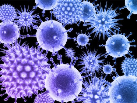 simsearch:400-03993646,k - 3d rendered illustration of different viruses Stock Photo - Budget Royalty-Free & Subscription, Code: 400-03993641