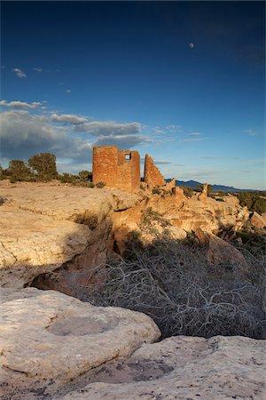 simsearch:600-04425068,k - Hovenweep Castle, Little Ruin Canyon, Hovenweep National Monument, Utah, USA Foto de stock - Sin royalties Premium, Código: 600-04425052