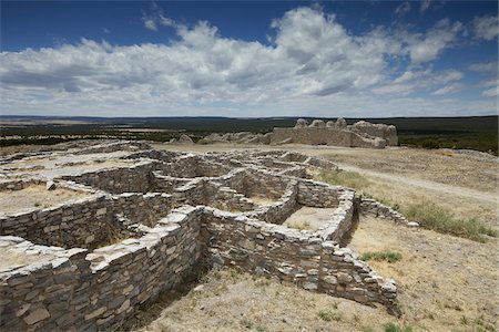 Gran Quivira National Monument, Salinas Pueblo Missions National Monument, au Nouveau-Mexique, USA Photographie de stock - Premium Libres de Droits, Code: 600-04425065