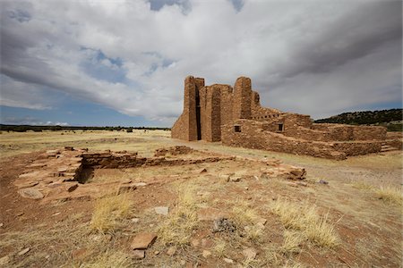 salinas national monument - Abo Mission, Salinas Pueblo Missions National Monument, New Mexico, USA Foto de stock - Sin royalties Premium, Código: 600-04425066