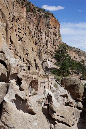 escarpement - Bandelier National Monument, New Mexico, USA Stock Photo - Premium Royalty-Free, Code: 600-04425061