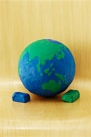 Plasticine Earth Stock Photo - Premium Royalty-Free, Code: 600-04625578