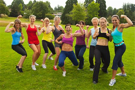 senior minority woman exercise - Group of Women Working-Out, Portland, Multnomah County, Oregon, USA Stock Photo - Premium Royalty-Free, Code: 600-04931795