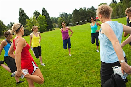 Group of Women Working-Out, Portland, Multnomah County, Oregon, USA Foto de stock - Sin royalties Premium, Código: 600-04931793