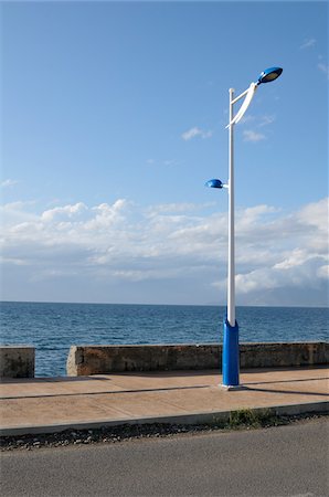 street scene landscape - Street Lamp, Corsica, France Stock Photo - Premium Royalty-Free, Code: 600-05181846